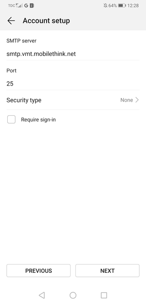 Uncheck the Require sign-in checkbox and select NEXT