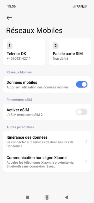 Activer le Activer eSIM