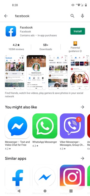 Select the app