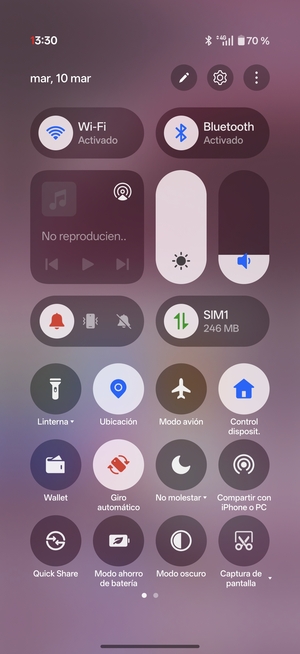 Desactive Wi-Fi y Bluetooth