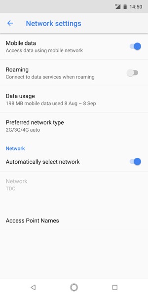 Select Access Point Names