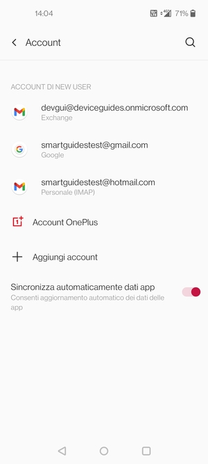 Seleziona il tuo account Google