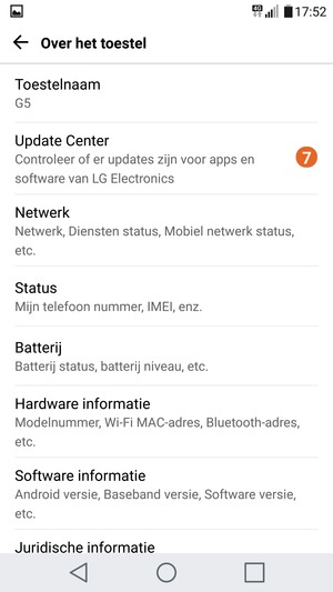 Selecteer Update Center