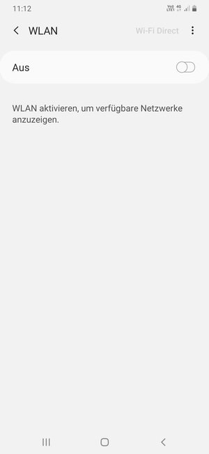 Schalten Sie WLAN ein