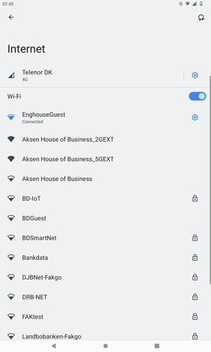 You are now connected to the Wi-Fi network