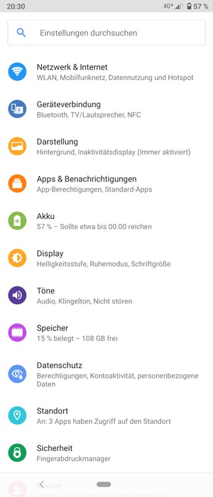 Wählen Sie Netzwerk & Internet