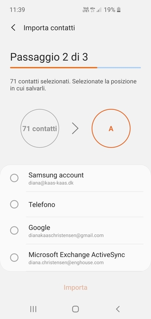Seleziona Google