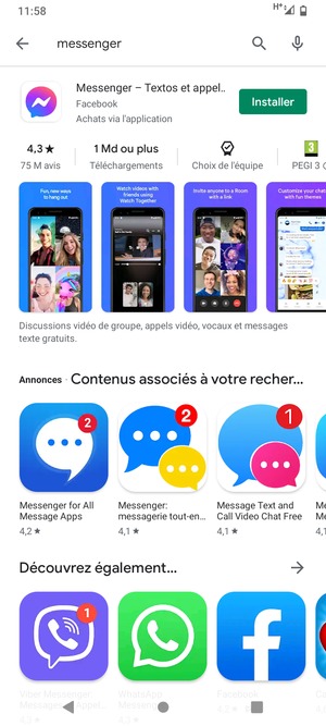 Sélectionnez l'appli