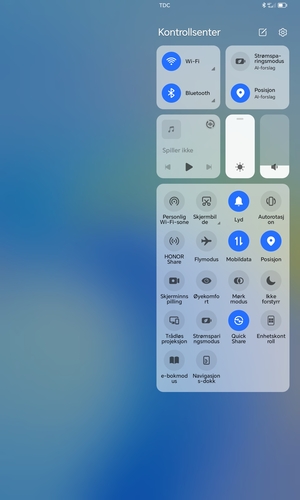 Slå av Wi-Fi og Bluetooth