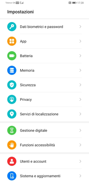 Per attivare il blocco dello schermo, vai al menu Impostazioni e seleziona Dati biometrici e password