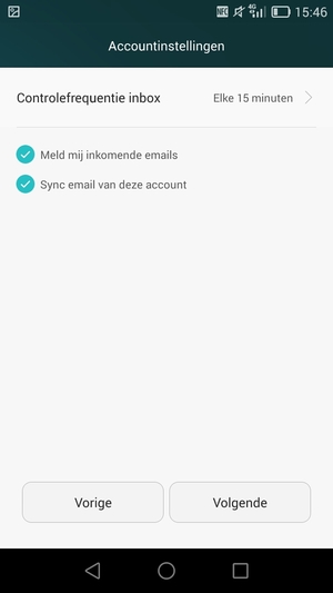 Selecteer Volgende
