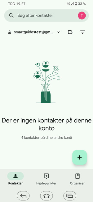 Vælg Organiser