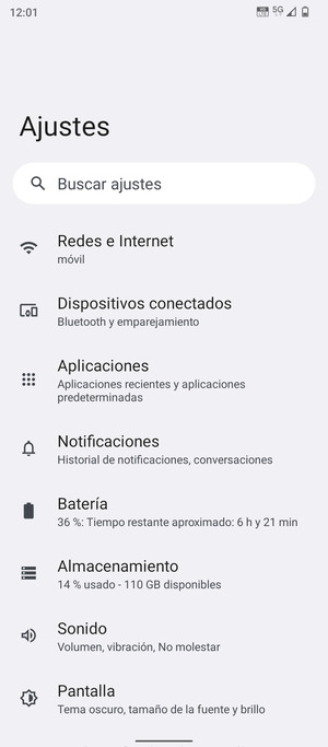 Seleccione Redes e Internet