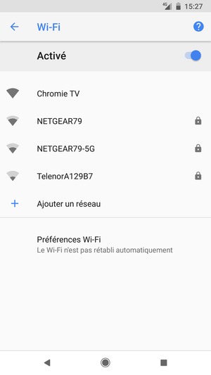 Sélectionnez le réseau sans fil auquel vous souhaitez vous connecter
