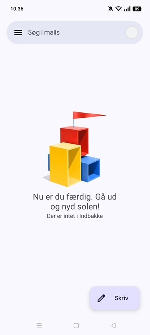 Din konto er klar til brug
