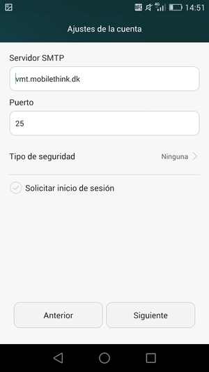 Desmarque la casilla de verificación Solicitar inicio de sesión y seleccione Siguiente