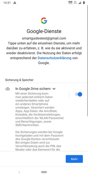 Wählen sie Mehr