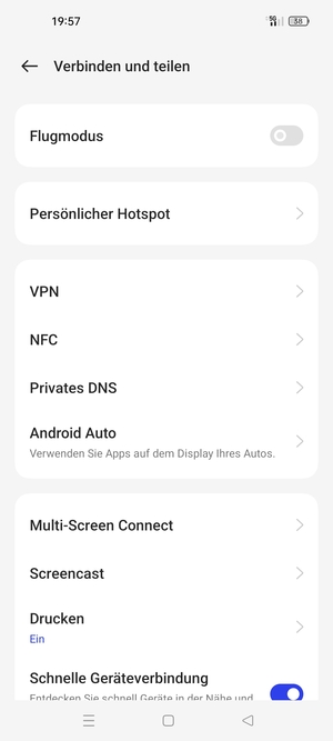 Wählen Sie Persönlicher Hotspot