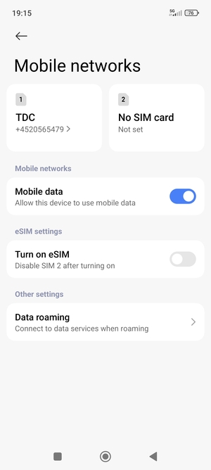 To change network if network problems occur,  select Public