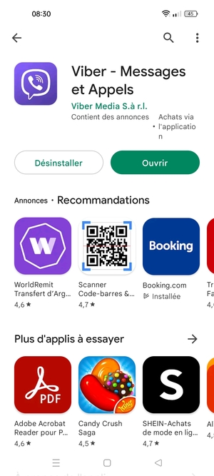 Sélectionnez Ouvrir