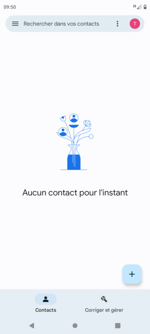 Sélectionnez Corriger et gérer
