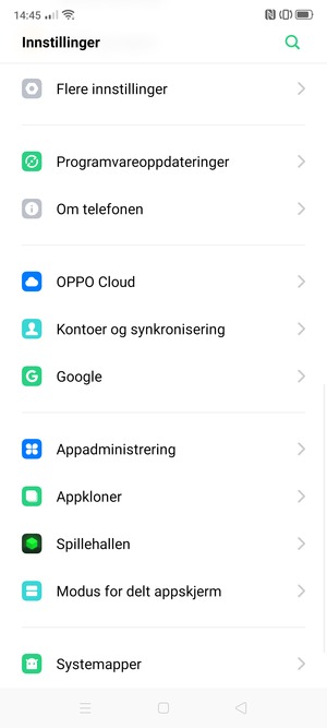 Bla til og velg Flere innstillinger