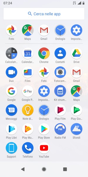 Seleziona Impostazioni