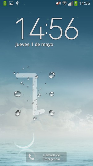 El teléfono ha sido asegurado con un bloqueo de pantalla.