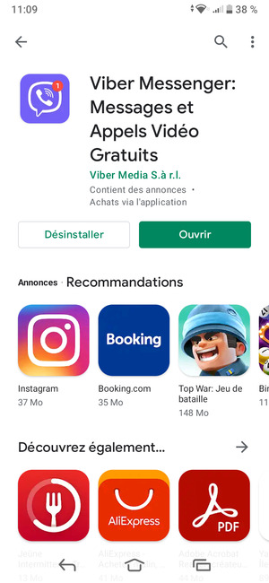 Sélectionnez Ouvrir