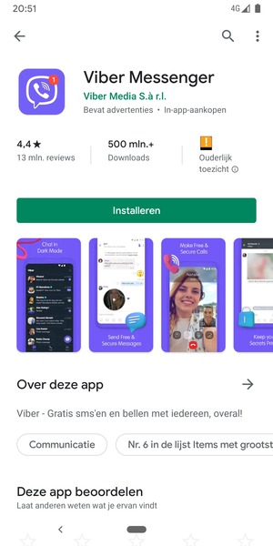 Selecteer Installeren