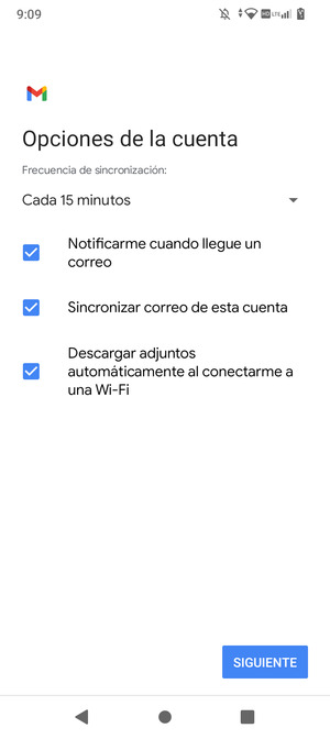 Seleccione SIGUIENTE