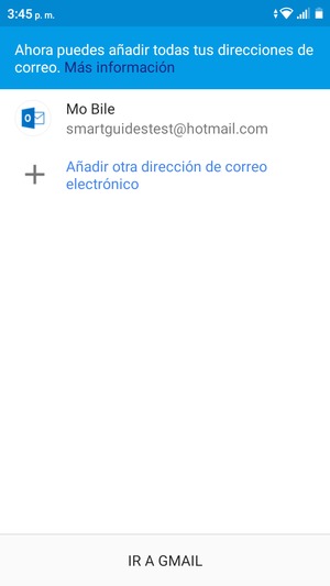 Seleccione IR A GMAIL