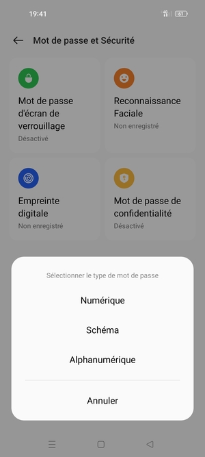 Sélectionnez Schéma
