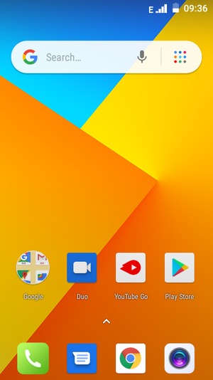 Swipe up