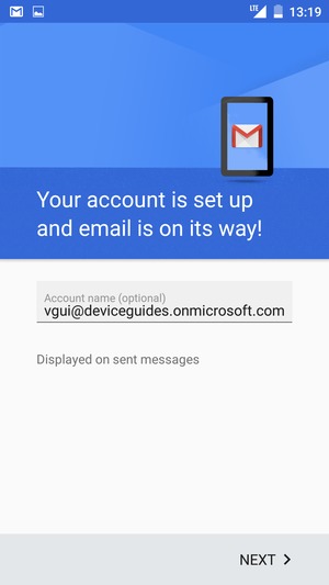 Give your account a name and select NEXT