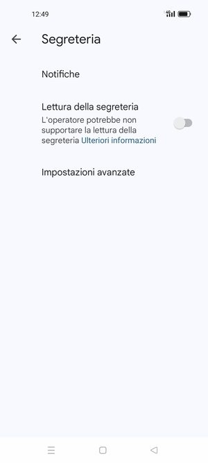 Seleziona Impostazioni avanzate