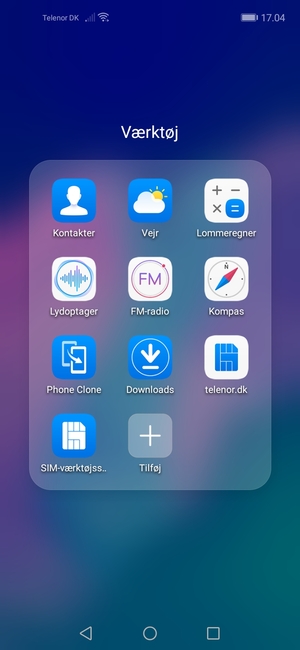 Vælg Kontakter