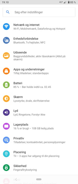 Vælg Netværk og internet