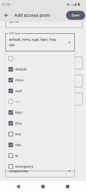 Uncheck the checkboxes