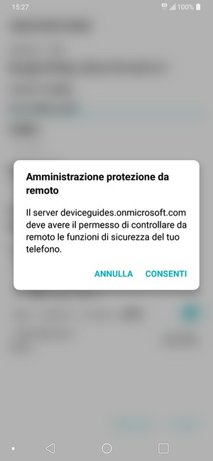 Seleziona CONSENTI