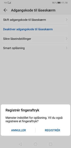 Vælg ANNULLER