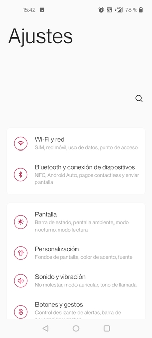 Seleccione Wi-Fi y red