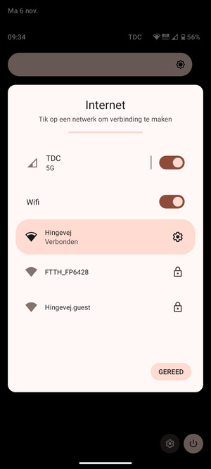 Schakel Wifi uit