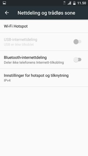 Velg Wi-Fi Hotspot