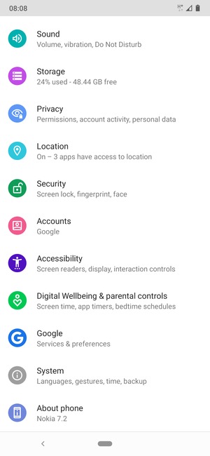 Scroll to and select Location