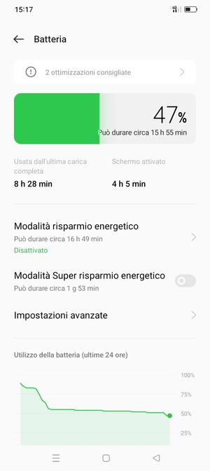Seleziona Modalità risparmio energetico