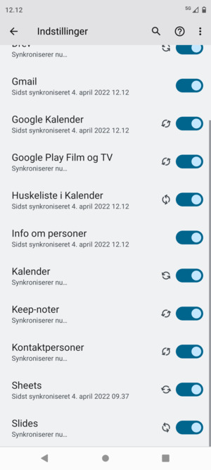Dine kontakter fra Google vil nu blive synkroniseret til din telefon