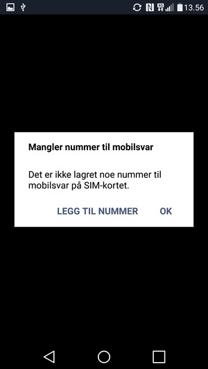 Hvis personsvar ikke er innstilt, velg LEGG TIL NUMMER