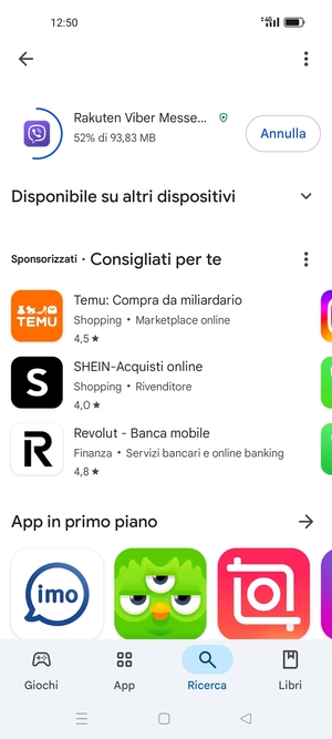Attendi il completamento del processo di installazione