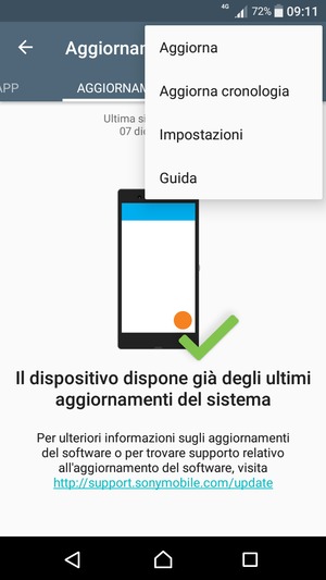 Seleziona Aggiorna